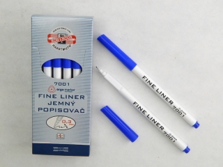 Popisovač FINE LINER 7001 modrý